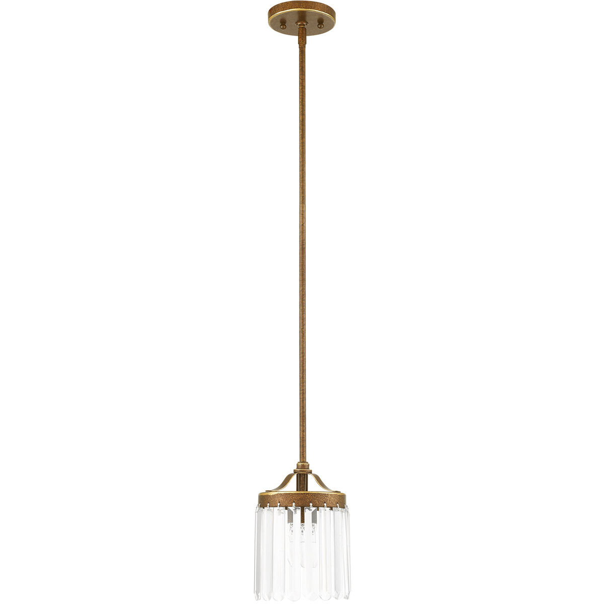 Ashton 1 Light 6 inch Hand Painted Palacial Bronze Mini Pendant Ceiling Light