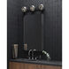 Samar 3 Light 32.38 inch Black Bath Vanity Light Wall Light in Transition Smoked Glass