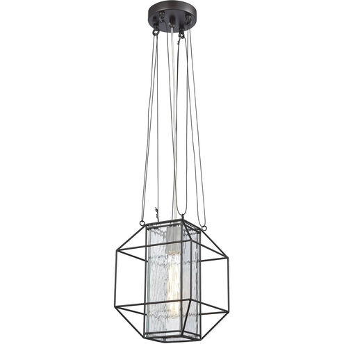 Waterbury 1 Light 8 inch Oil Rubbed Bronze with Clear Mini Pendant Ceiling Light