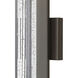 Glacier LED 22 inch Bronze Outdoor Wall Mount Lantern, Medium