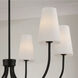 Averitt 6 Light 37.25 inch Matte Black Chandelier Ceiling Light