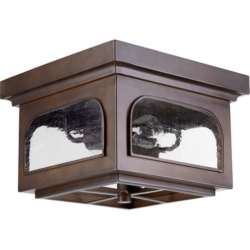 Fuller 2 Light 13 inch Oiled Bronze Outdoor Ceiling Mount