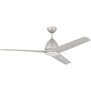 Nitro 54 inch Painted Nickel Ceiling Fan (Blades Included) in Polished Nickel
