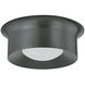 Noxon LED 13.75 inch Distressed Bronze Flush Mount Ceiling Light