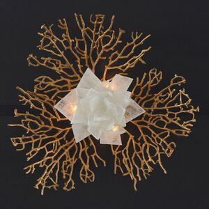 Stone Flora 17 inch Brass Wall Sconce Wall Light