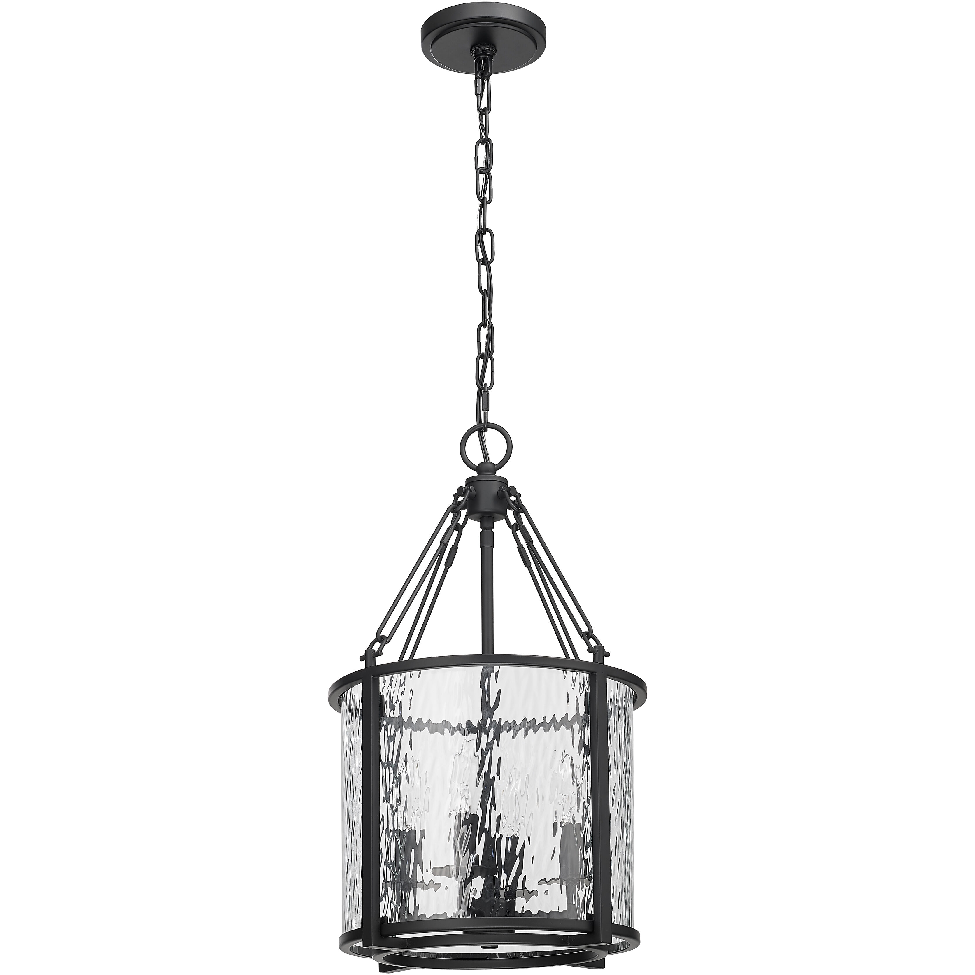 Barrington 4 Light 12 inch Matte Black Pendant Ceiling Light