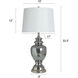 Cameron 34 inch 150.00 watt Smokey Gray Table Lamp Portable Light