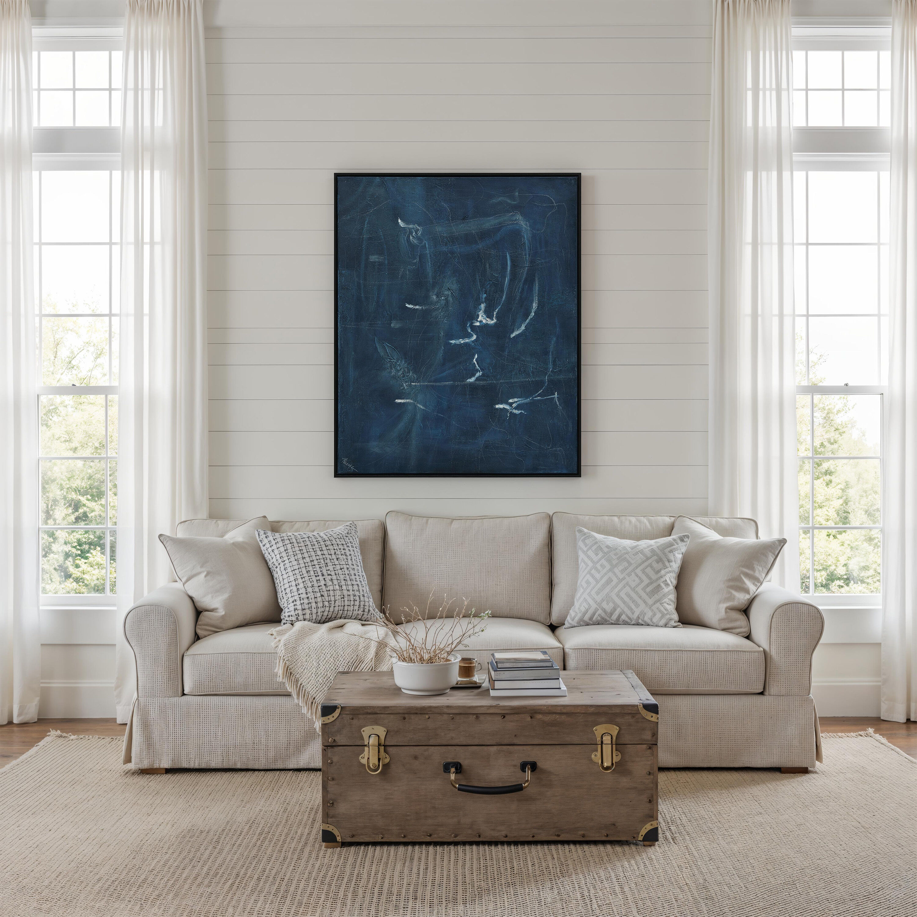 Gemma Multicolor and Black Canvas Art