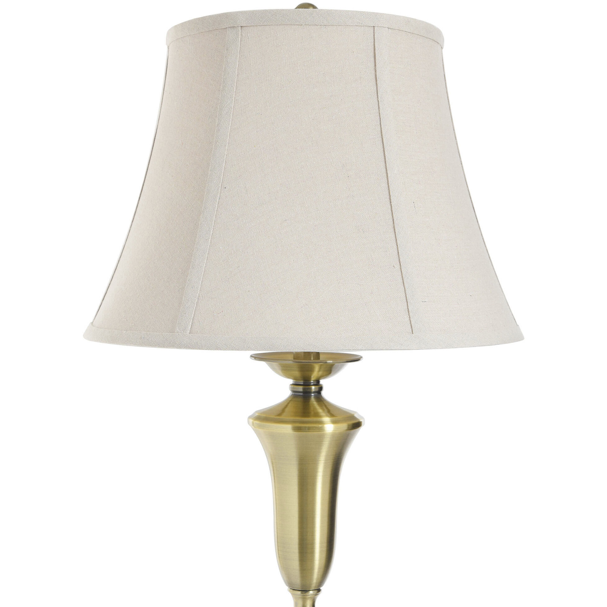 Signature 61 inch 150 watt Antique Brass Floor Lamp Portable Light