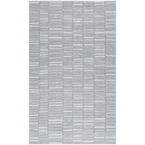 Marseille 108 X 72 inch Metallic - Silver/Grey/Silver Handmade Rug in 6 x 9