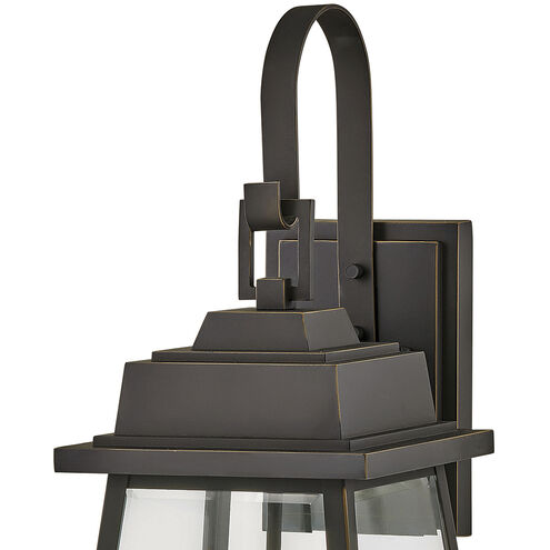 Bainbridge LED 25 inch Oil Rubbed Bronze with Heritage Brass Outdoor Wall Mount Lantern