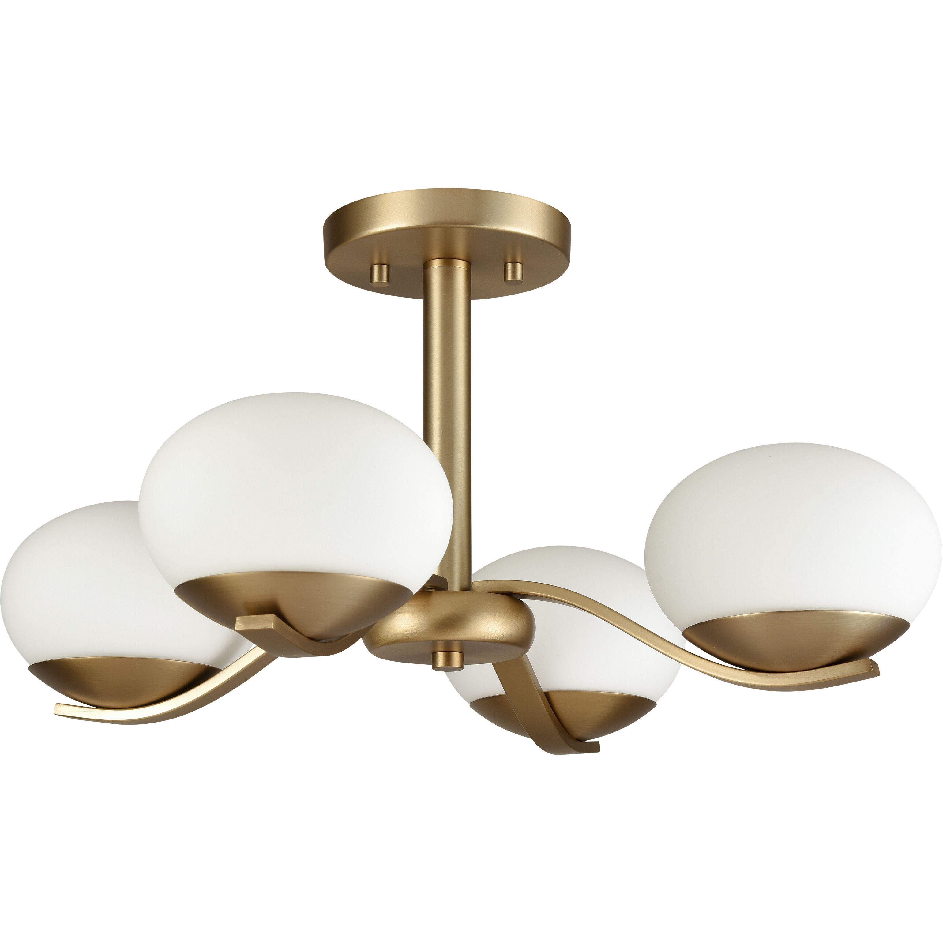 Wallace LED 19.5 inch Brushed Gold Chandelier Ceiling Light