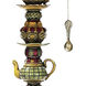 Tea Service 35 inch 100.00 watt Multicolor Table Lamp Portable Light in Incandescent