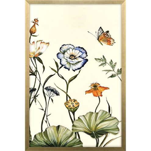 Garden of Eden Blue and Beige and Green and Multi Framed Art