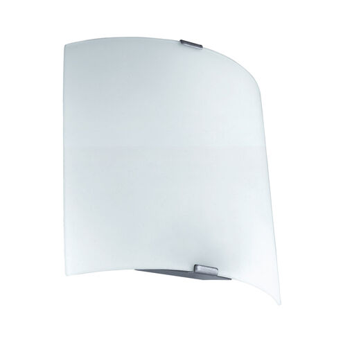 Grafik LED 7 inch Silver ADA Wall Light, White Glass