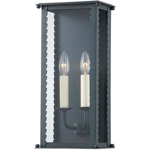 Zuma 2 Light 7.75 inch Outdoor Wall Light