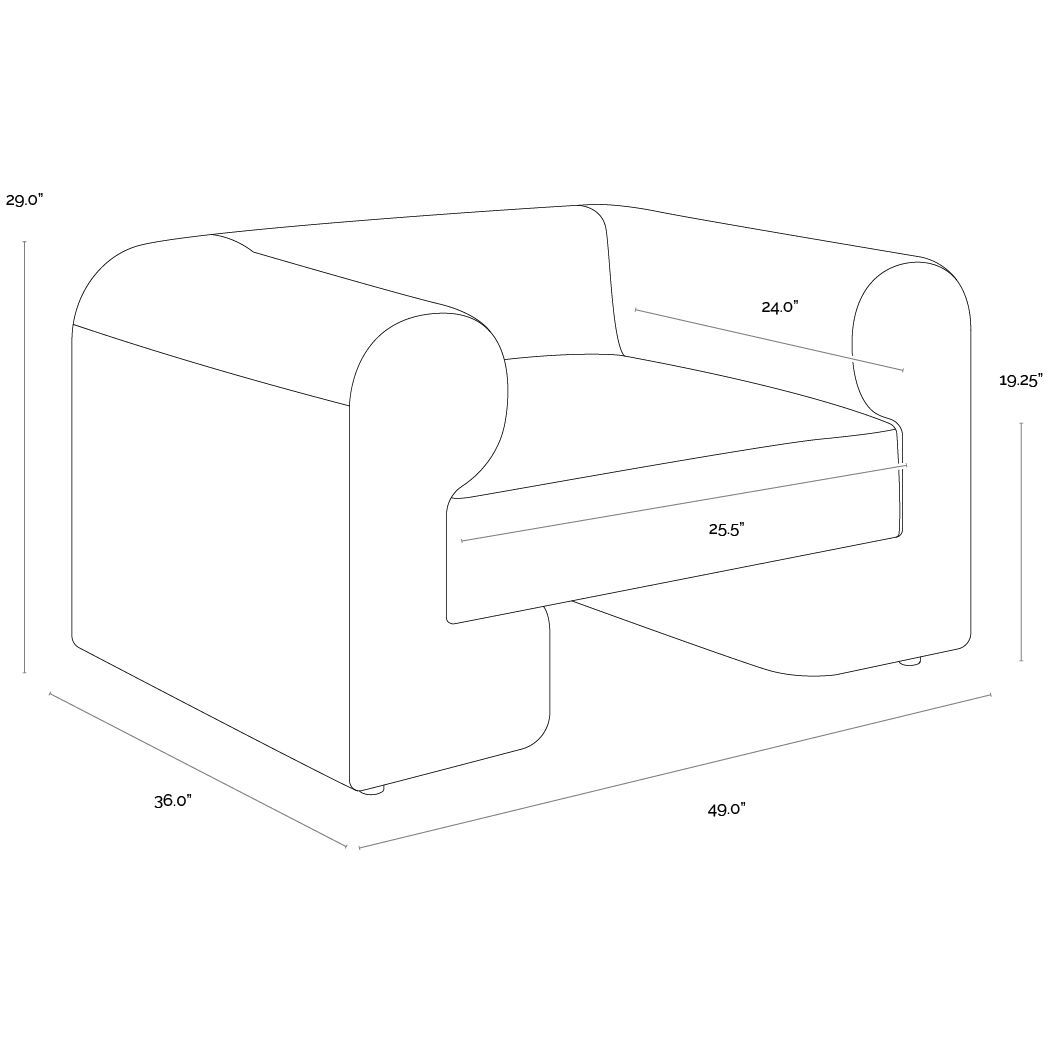 Ionic Meg Gold Armchair