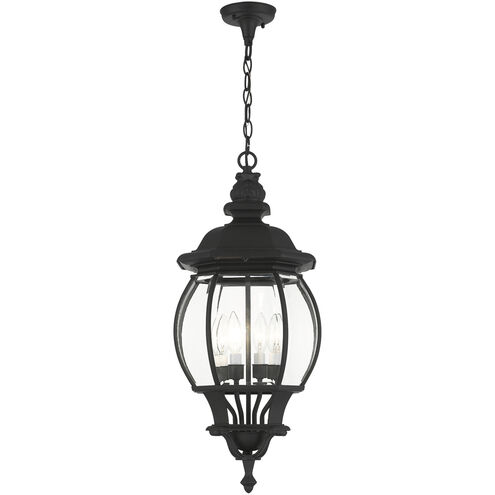 Frontenac 4 Light 12 inch Textured Black Outdoor Pendant Lantern