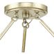 Laurel 6 Light 28 inch Gilded Silver Semi-Flush Mount Ceiling Light, Design Series