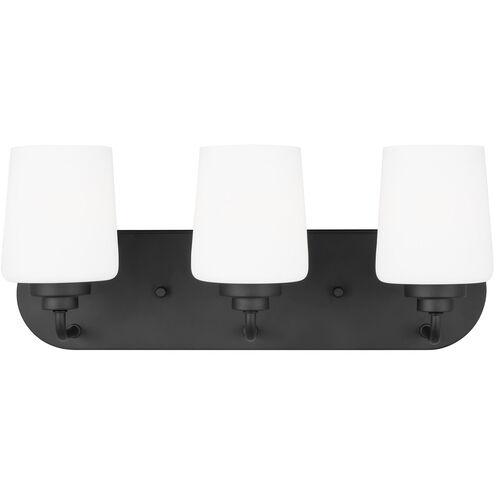 Windom 3 Light 18 inch Midnight Black Wall Bath Fixture Wall Light