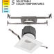 Pop-in LED White Complete Kit Recessed Lighting