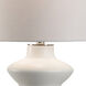 Bradshaw Orrell 100.00 watt Matte White/Clear Table Lamp Portable Light