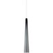 Zenith 1 Light 12 Satin Nickel Low-Voltage Pendant Ceiling Light in Halogen, FreeJack, Smoke Glass