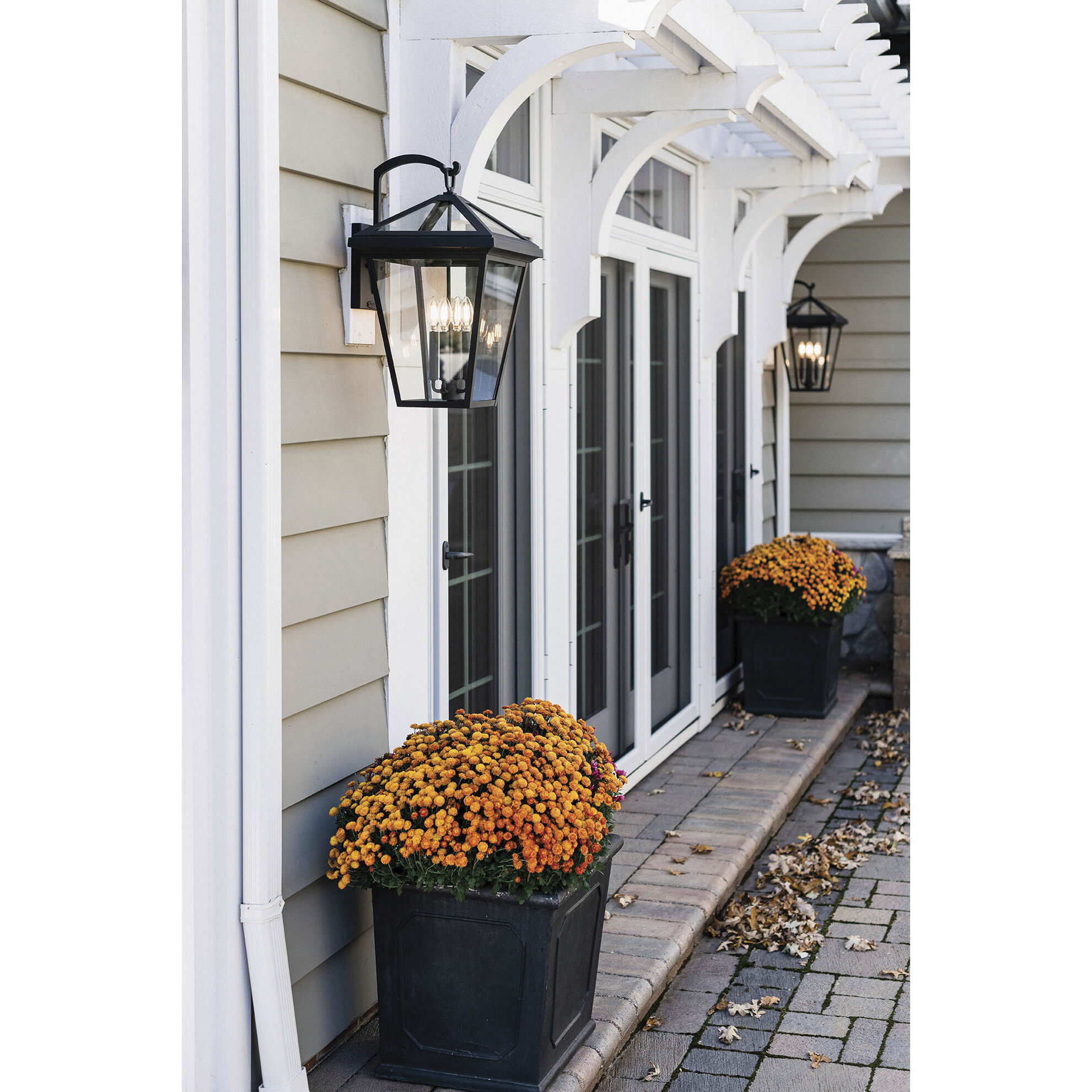 Estate Series Alford Place LED 24 inch Museum Black Outdoor Wall Mount Lantern, Large