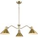 Trimble 3 Light 44.12 inch Brushed Bronze Chandelier Ceiling Light, Design Series
