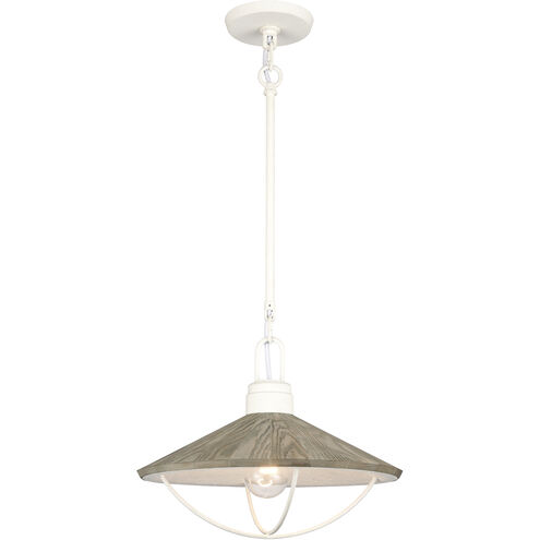 Cape May 1 Light 14 inch White Coral Pendant Ceiling Light