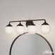 Hepburn 4 Light 30 inch Matte Black Vanity Light Wall Light
