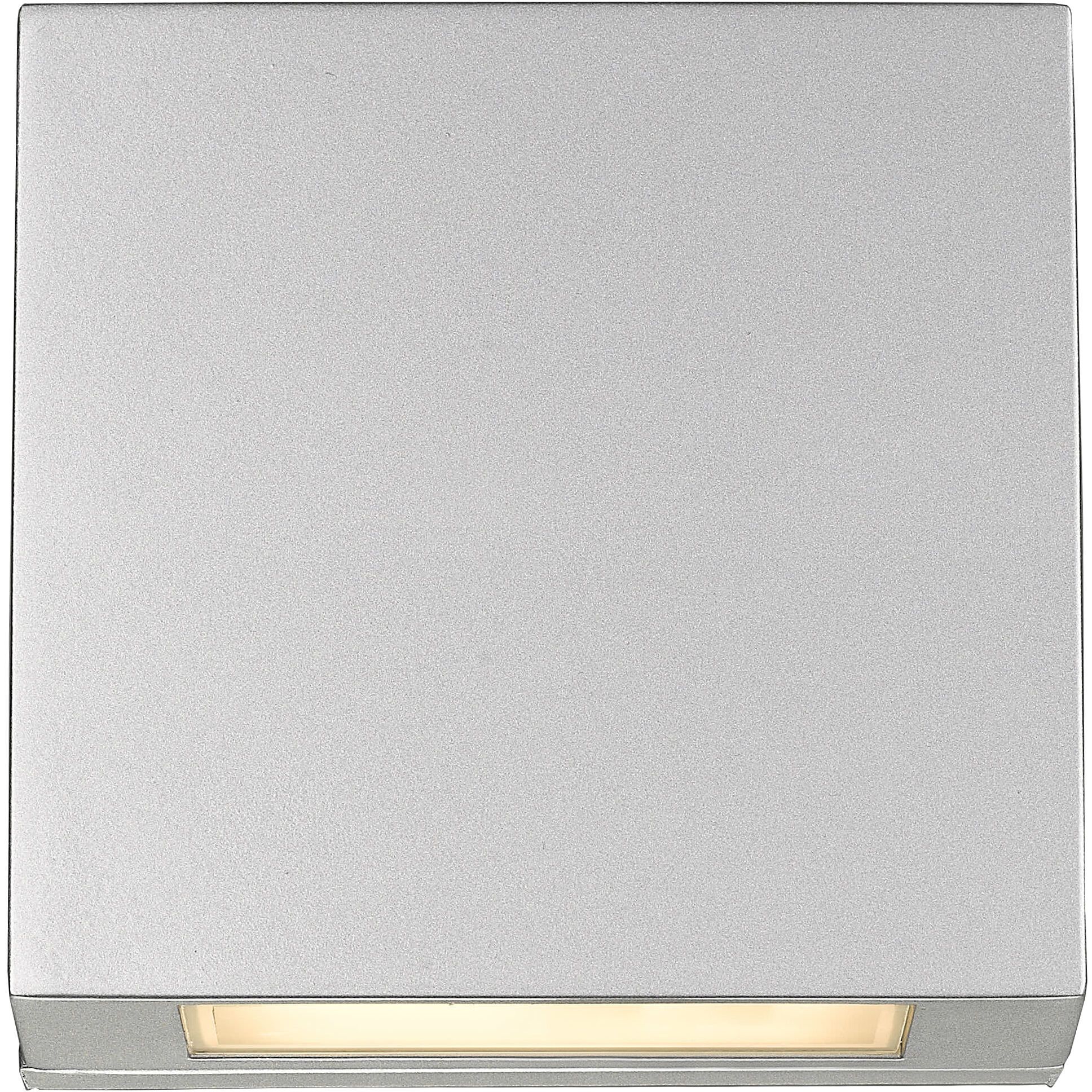 Quadrate LED 9.25 inch Silver Outdoor Wall Light