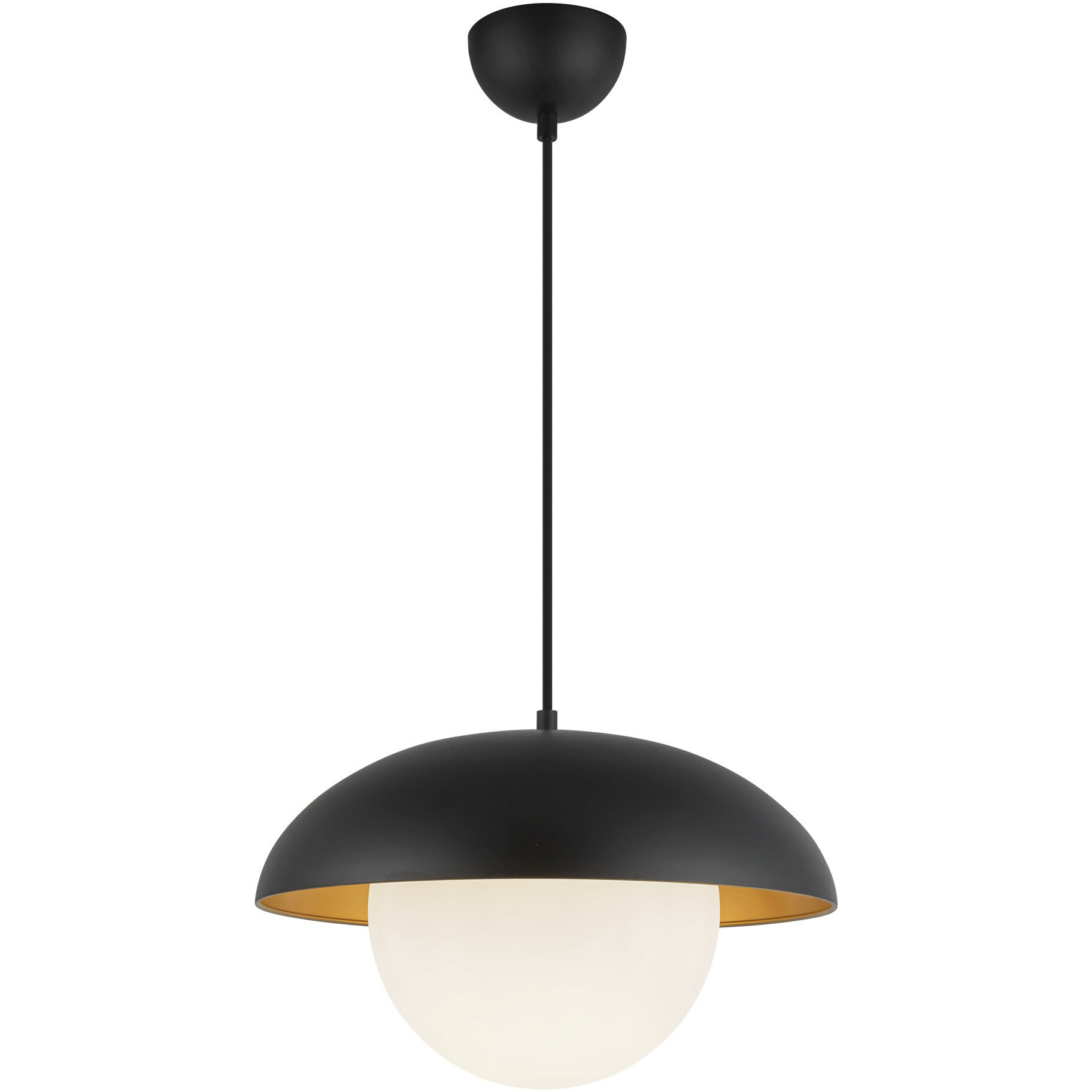 Alora Mood Rubio Pendant Ceiling Light in Matte Black