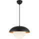 Alora Mood Rubio Pendant Ceiling Light in Matte Black