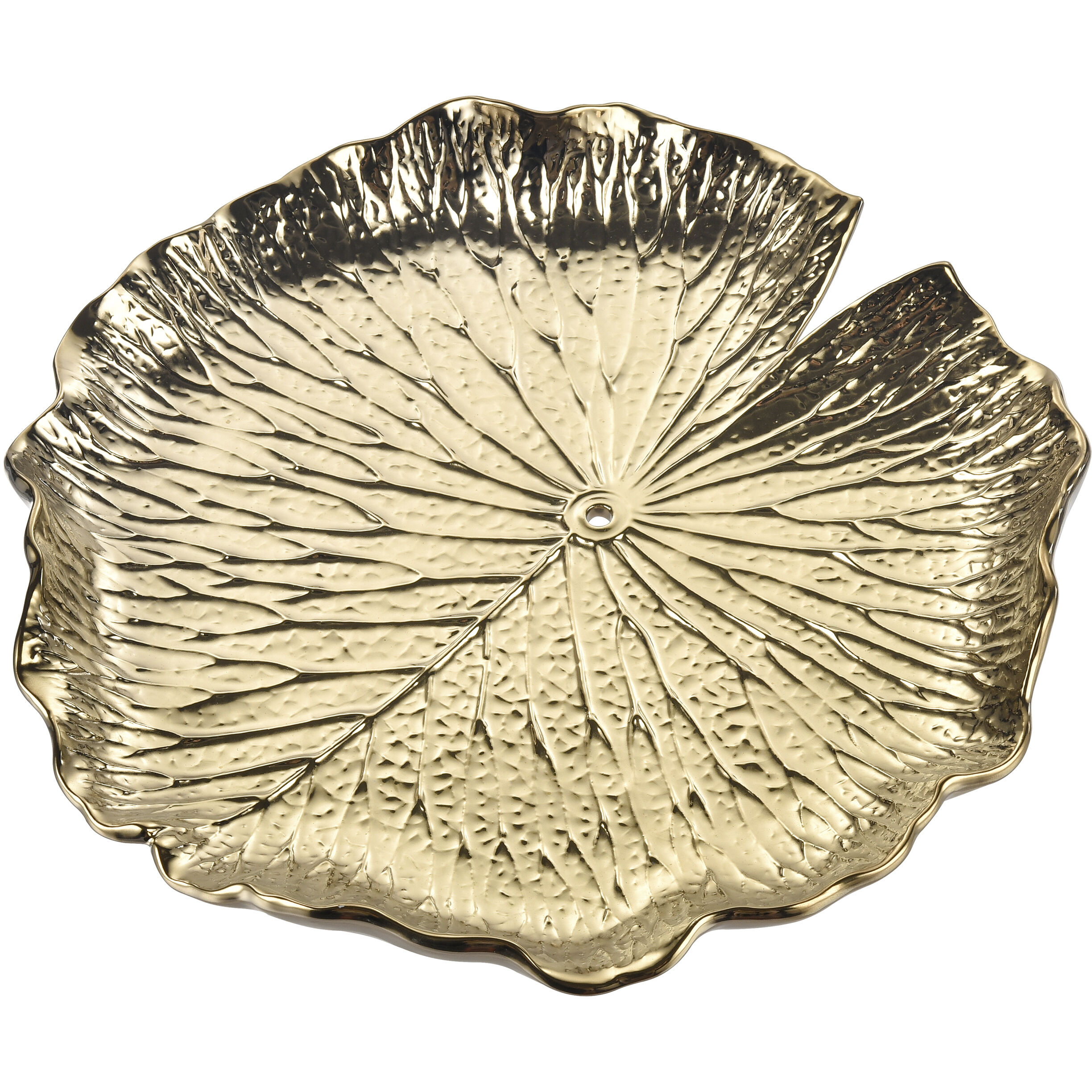 Lilypad Gold Dimensional Wall Art, Bowl