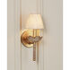 Vichy 1 Light 5 inch Contemporary Gold Leaf Wall Sconce Wall Light, Suzanne Duin Collection