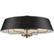 Luella 4 Light 22 inch Black Pendant Ceiling Light