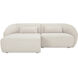 Amelia White Modular Left Sectional, Nook