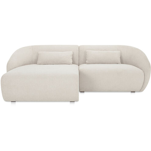Amelia White Modular Left Sectional, Nook