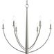 Jheni 6 Light 28 inch Brushed Nickel Chandelier Ceiling Light