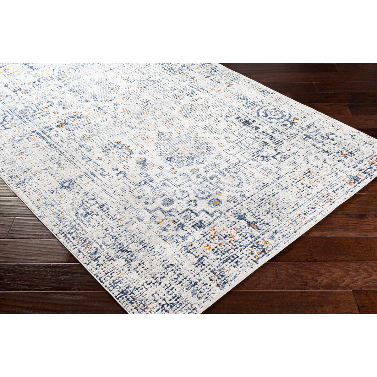 Porto 122 X 94 inch White/Light Gray/Dark Blue/Denim/Taupe Rugs, Rectangle
