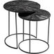 Quantum 19 inch Bronze And Black Nesting Tables, Set of 2