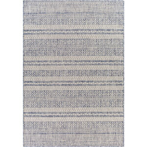 Tuareg 120 X 94 inch Pale Blue/Tan/Navy/Blue/Taupe/Off-White/Gray Rug