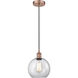 Edison Athens 1 Light 8 inch Antique Copper Mini Pendant Ceiling Light