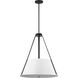 Brewster 3 Light 22 inch Black Pendant Ceiling Light