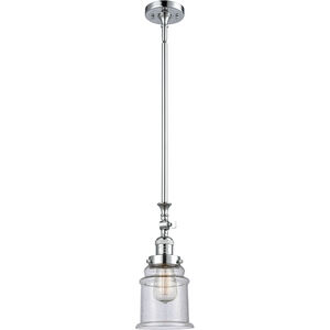 Franklin Restoration Canton LED 6.5 inch Polished Chrome Mini Pendant Ceiling Light in Seedy, Franklin Restoration