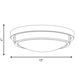 Modern 2 Light 13 inch Natural Brass Flush Mount Ceiling Light