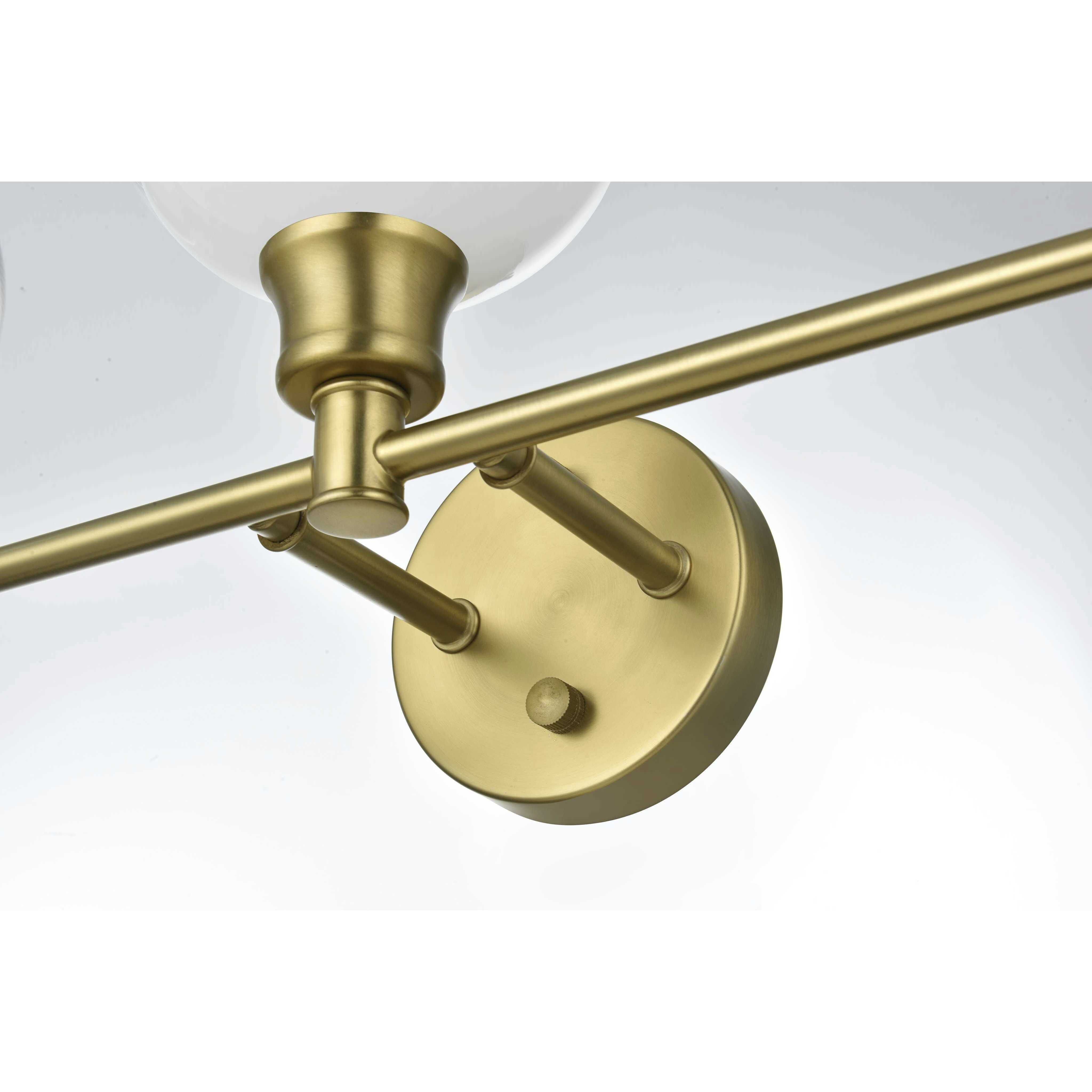 Collier 5 Light 47 inch Satin Gold Bath Sconce Wall Light