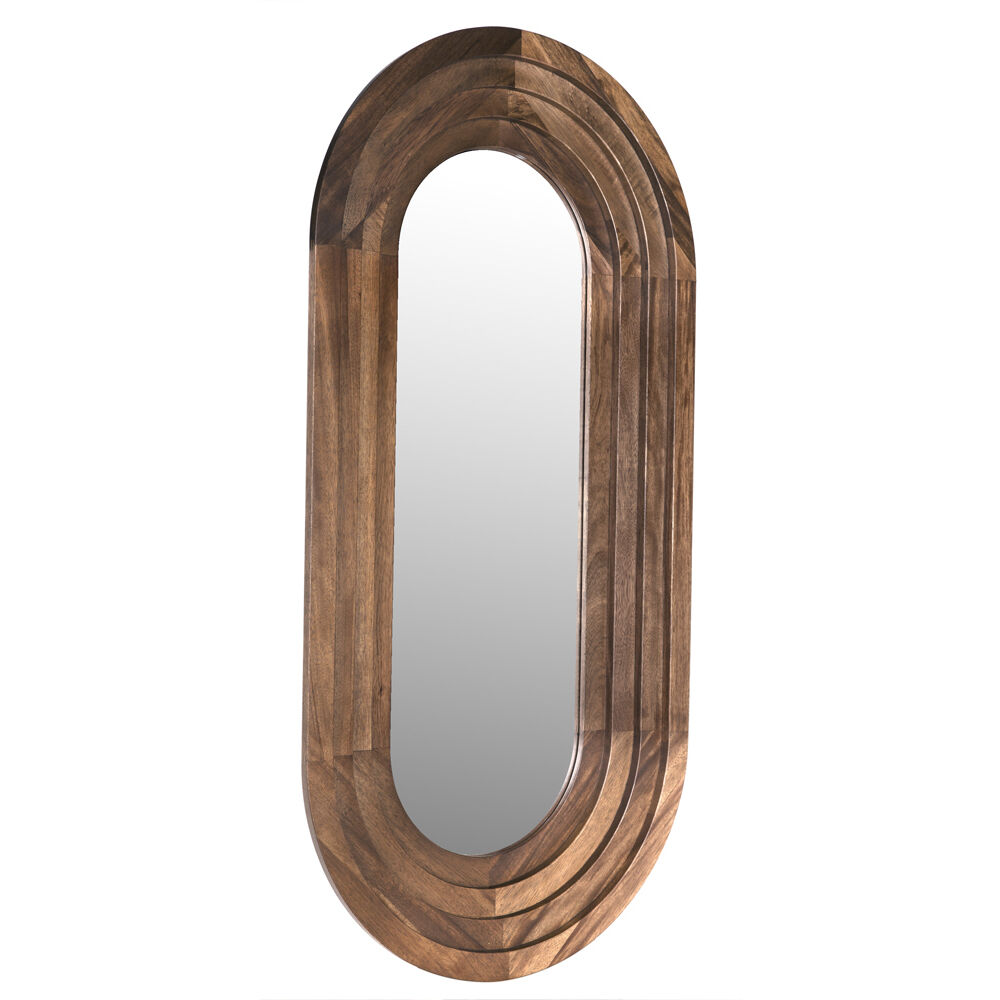 New Fuss 64.5 X 32 inch Dark Walnut Mirror