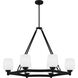 Penning 6 Light 38 inch Matte Black Island Light Ceiling Light